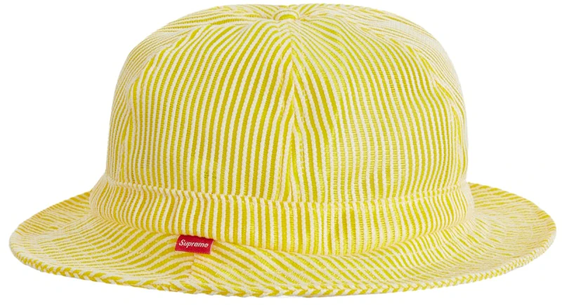 supreme-stripe-mesh-bell-hat-yellow