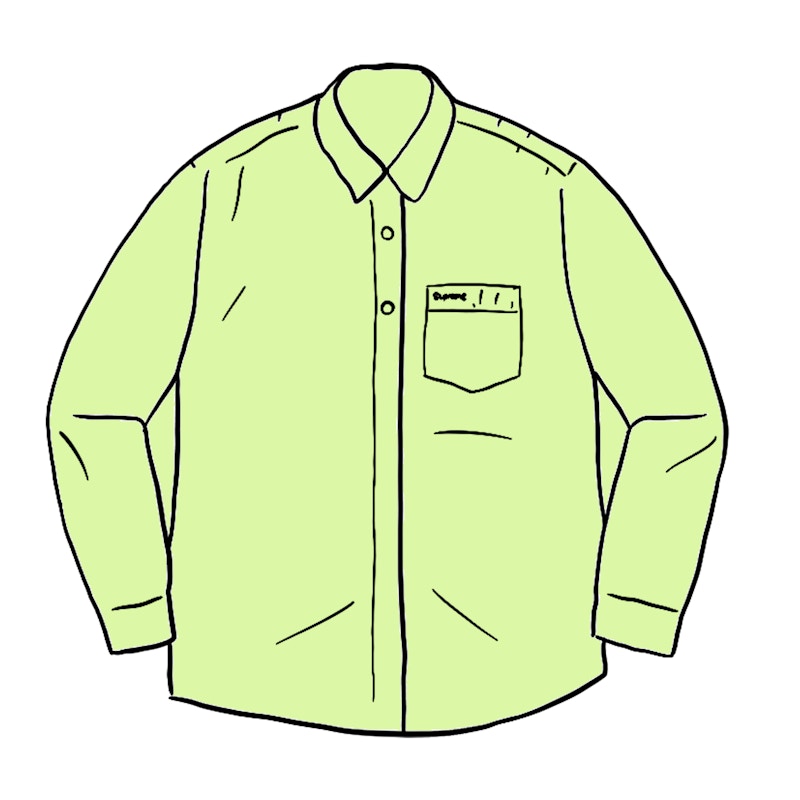 Buy Camisa Oxford a Rayas Supreme Amarillo Fluorescente