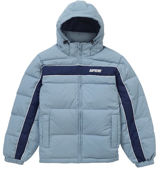 supreme-stripe-panel-down-jacket-light-blue
