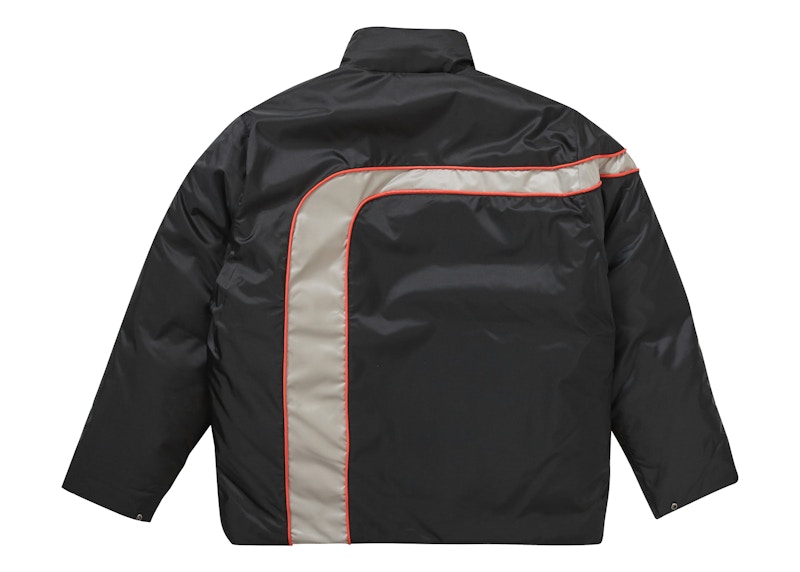 Order Supreme 条纹羽绒夹克 黑色