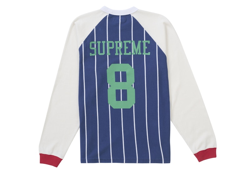 Supreme Stripe Raglan L/S Top Navy