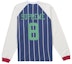 Buy Supreme Stripe Raglan L/S Top Navy