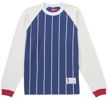 Supreme Stripe Raglan L/S Top Navy Order Supreme Stripe Raglan L/S Top Navy