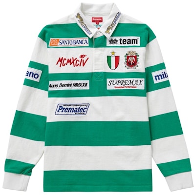 Supreme Stripe Rugby 'White' Buy Supreme Stripe Rugby 'White'