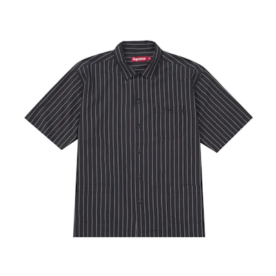 Supreme Stripe S/S Pajama Shirt Black