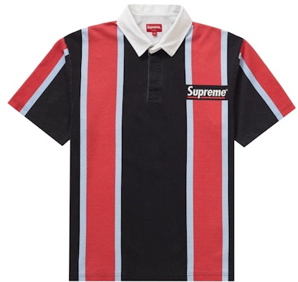 Supreme Stripe S/S Rugby Black Buy Supreme Stripe S/S Rugby Black