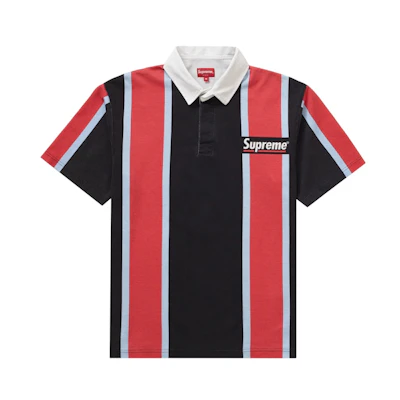 Supreme Stripe S/S Rugby Black