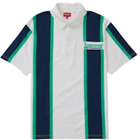 Supreme Stripe S/S Rugby White Supreme Stripe S/S Rugby White