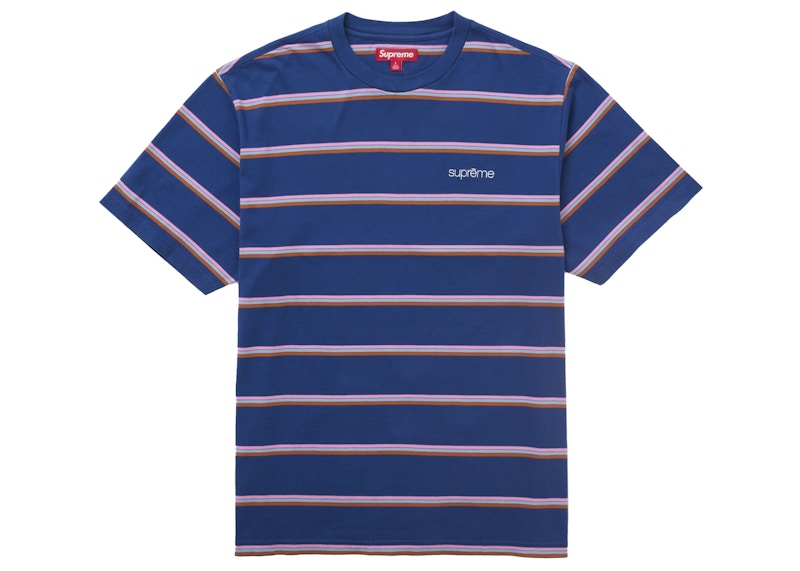 Supreme Stripe S/S Top (FW24) Navy