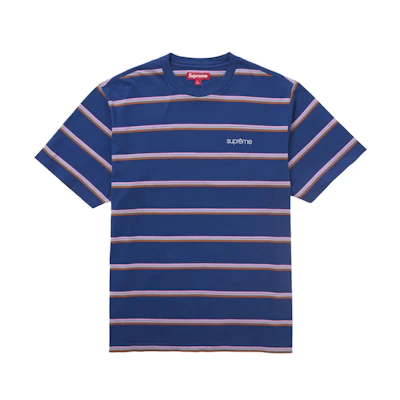 Supreme Stripe S/S Top (FW24) Navy