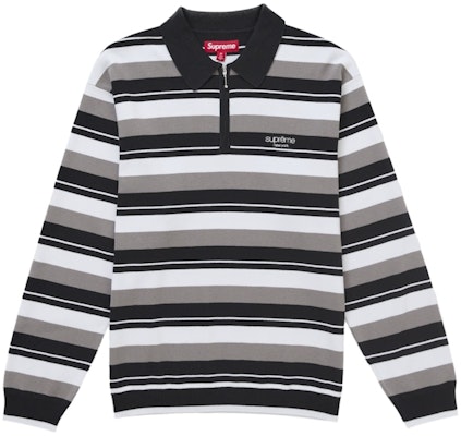 슈프림 스트라이프 집업 긴팔 폴로 블랙 Buy 슈프림 스트라이프 집업 긴팔 폴로 블랙
