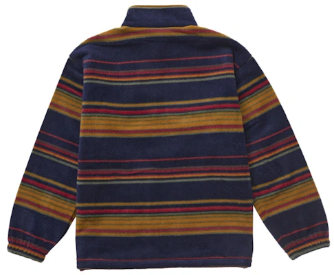 Supreme Stripe Zip Up Fleece Jacket Navy Jaket Bulu Fleece Bergaris Navy. Order Supreme Stripe Zip Up Fleece Jacket Navy Jaket Bulu Fleece Bergaris Navy.