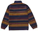 Order Supreme Stripe Zip Up Fleece Jacket Navy Jaket Bulu Fleece Bergaris Navy.