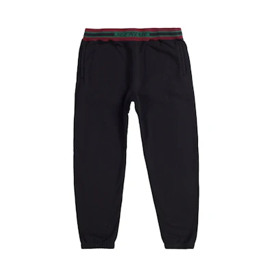 Supreme Striped Rib Sweatpant Black
