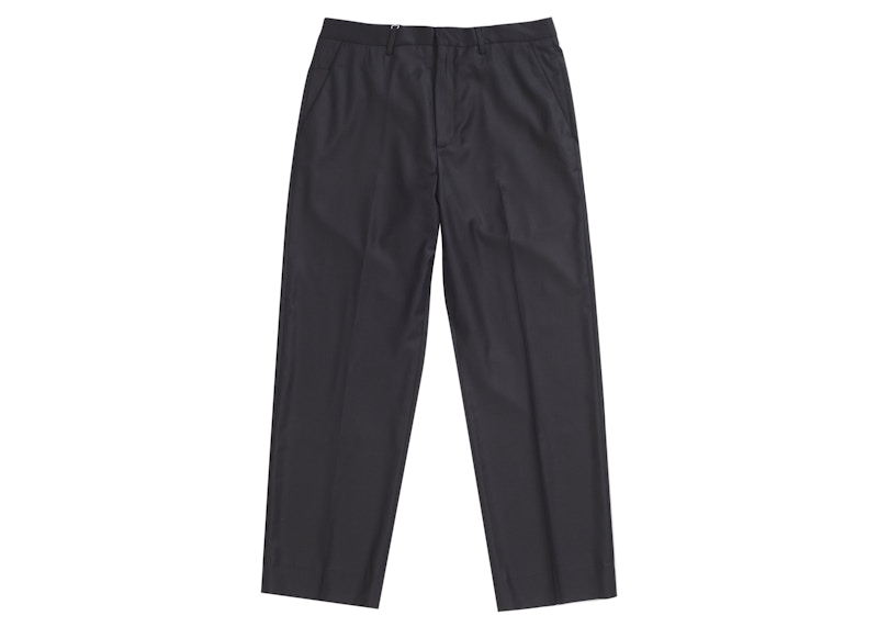 Supreme Striped Wool Trouser Black
