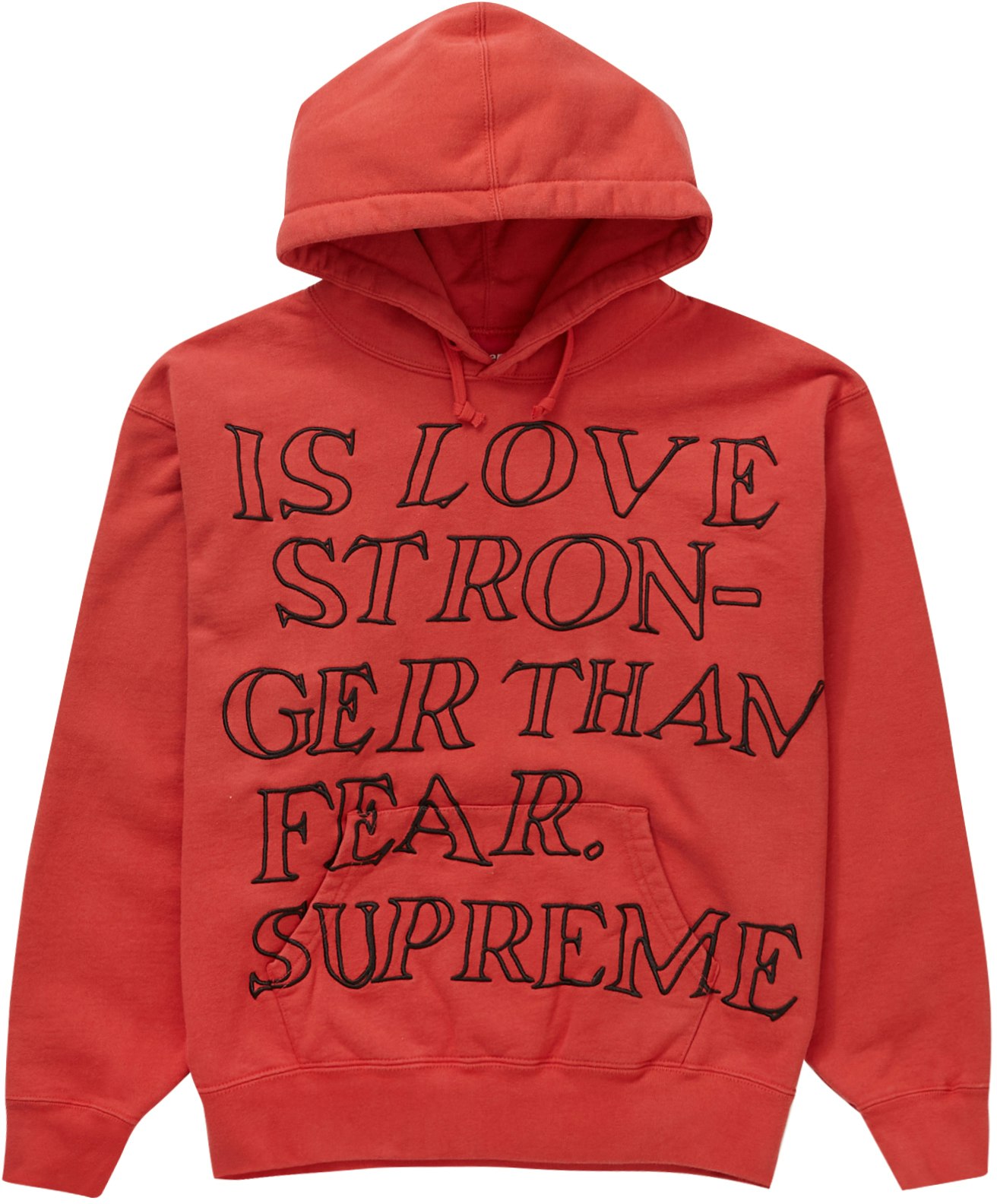 Supreme Leigh Bowery Hooded Sweatshirt Burnt Red 