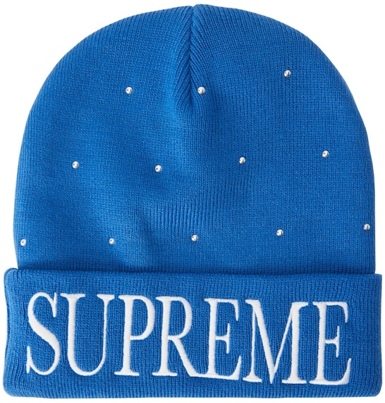 supreme-studded-beanie-royal
