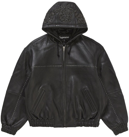 supreme-studded-hooded-leather-jacket-black