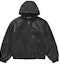 Buy Chaqueta de Cuero con Capucha Tachonada Supreme Negra.