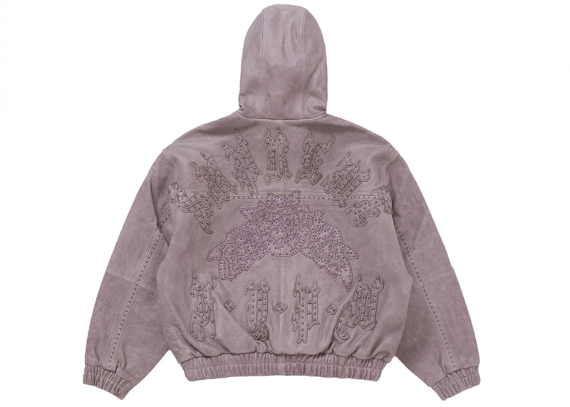 Lookbook Supreme Jaket Kulit Berkerudung Studded Lilac
