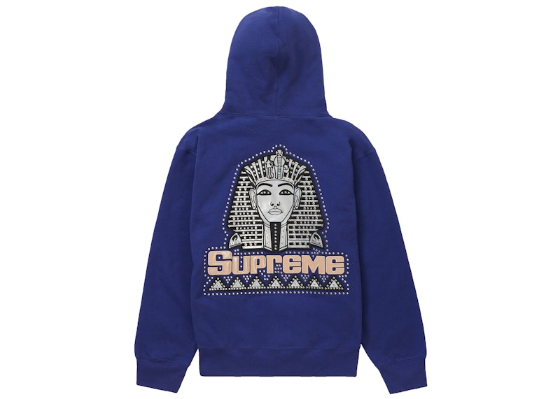 Supreme Studded Hooded Sweatshirt Navy