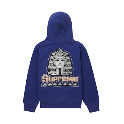 Supreme Studded Hooded Sweatshirt Navy