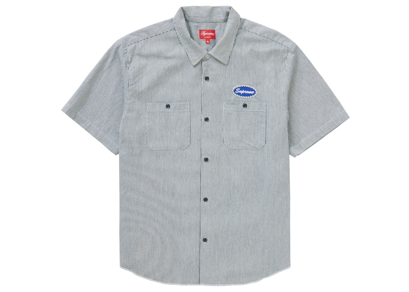 Buy シュプリーム スタッズ ワークシャツ (ストライプ)
