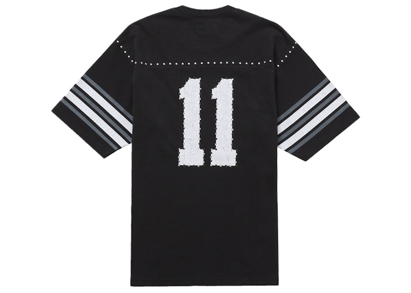 Supreme Studded S/S Football Top Black 圖 2