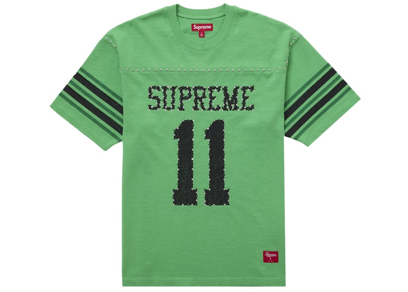 Supreme Studded S/S Football Top Green