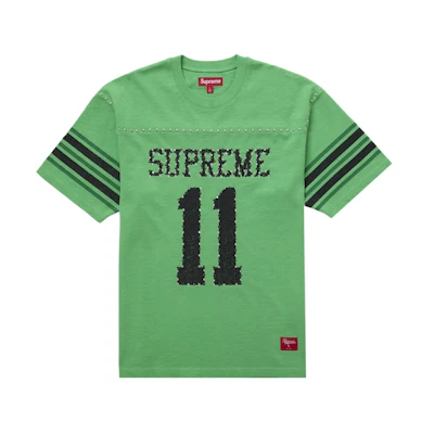 Supreme Studded S/S Football Top Green