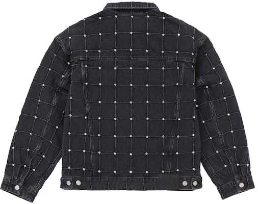 슈프림 스터디드 심 데님 트러커 자켓 블랙 Order 슈프림 스터디드 심 데님 트러커 자켓 블랙