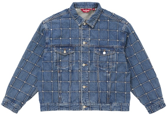슈프림 스터디드 심 데님 트러커 자켓 블루 Buy 슈프림 스터디드 심 데님 트러커 자켓 블루