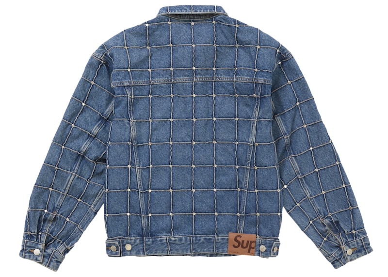 Order 슈프림 스터디드 심 데님 트러커 자켓 블루