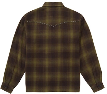 シュプリーム スタッド シャドウ プレイド ジップアップ シャツ グリーン Order シュプリーム スタッド シャドウ プレイド ジップアップ シャツ グリーン