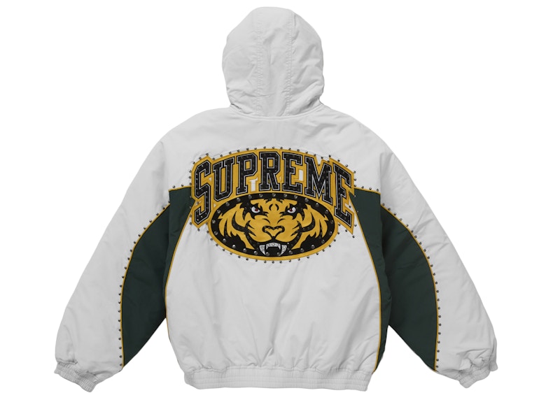 Supreme Studded Stadium Jacket White