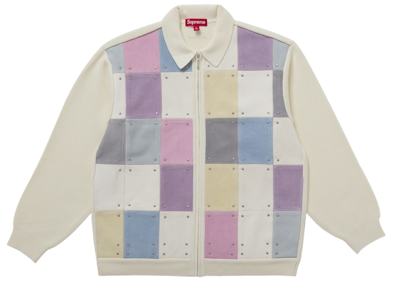 Buy Supreme Chest Stripe Zip Up Cardigan Black - Novelship