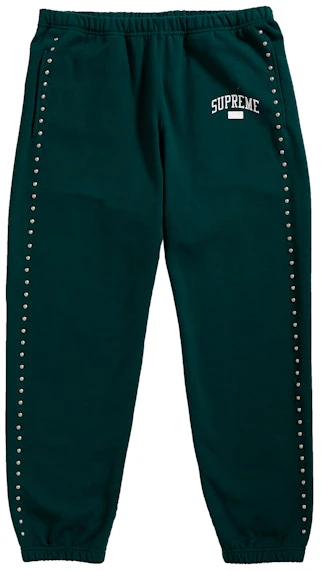supreme-studded-sweatpant-dark-green