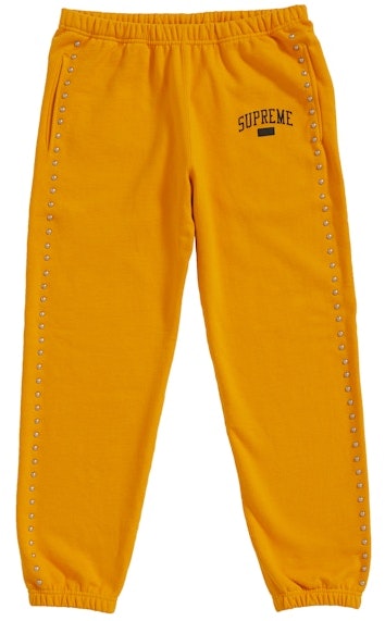 supreme-studded-sweatpant-gold