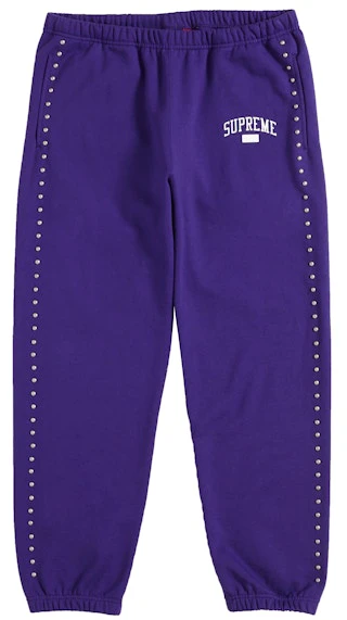 supreme-studded-sweatpant-purple