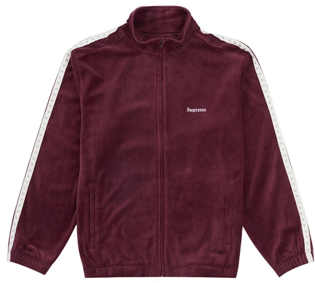 supreme-studded-velour-track-jacket-burgundy
