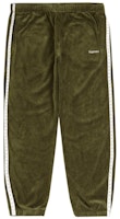 Supreme Studded Velour Track Pant Olive Supreme Studded Velour Track Pant Olive