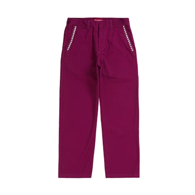 Supreme Studded Work Pant Maroon