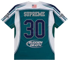 Supreme Sudden Death Football Jersey Teal Supreme Sudden Death Football Jersey Teal