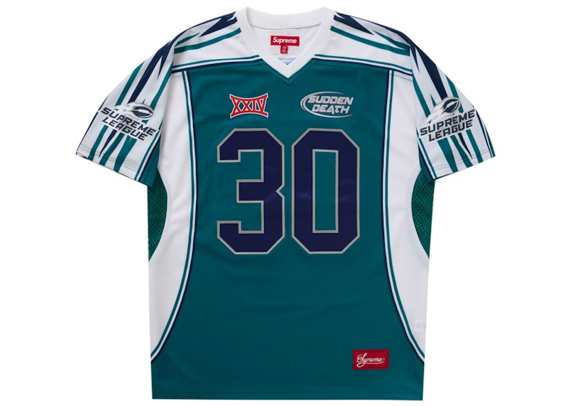 Lookbook Supreme Sudden Death Football Jersey Teal