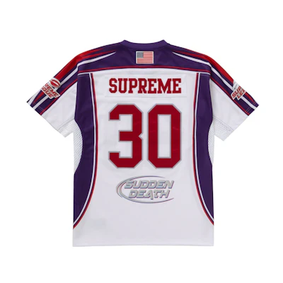 Supreme Sudden Death Football Jersey White