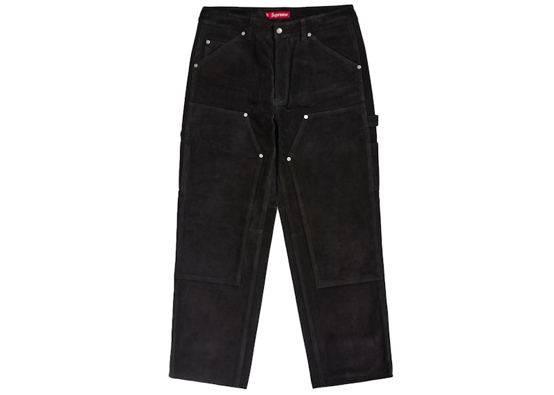 Supreme Suede Double Knee Painter Pant Black