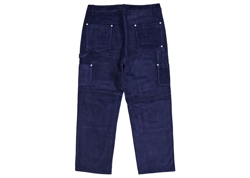 Supreme Suede Double Knee Painter Pant Blue 圖 2