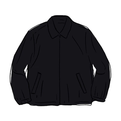 Supreme Suede Harrington Jacket Black