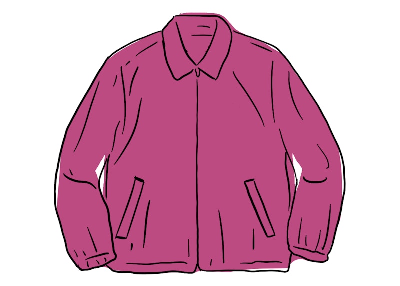 Supreme Suede Harrington Jacket Dusty Pink