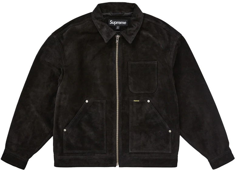 supreme-suede-work-jacket-black